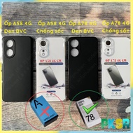 Oppo A58 4G / A78 4G flexible black orange protective case, clear, shockproof, durable and beautiful