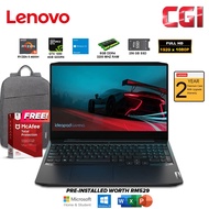 【In stock】 ✯Lenovo 15.6" Laptop IdeaPad Gaming 3 AMD R5 4600H W10H 8GB DDR4 256GB SSD Office H&amp;S 2019 (82EY003YMJ)/(82EY