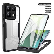 360 Full Body Phone Case For Xiaomi Redmi Note 13 Pro 5G 12 11 10 9 9S Redmi 9 9A 9C 10 12 13C Built