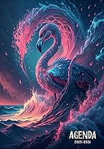 Agenda Scolaire Flamant rose: Organisateur et Planificateur Journalier | 2 Jours Par Page | Format A