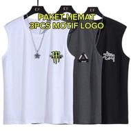 COOL 3 PCS SINGLET PACKAGE COOL 3 PCS LOGO MOTIF MEN'S SINGLET/ 3 PCS MEN'S SINGLET PACKAGE