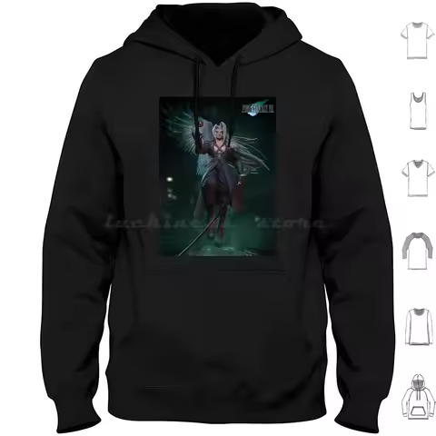 Sephiroth-Final Fantasy Hoodie Cotton Long Sleeve Sephiroth Cloud Final Fantasy Ff7 Final Fantasy Vi