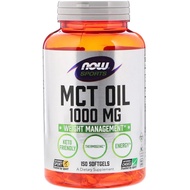 Now Foods, Sports, MCT Oil, 1,000 mg, 150 Softgels