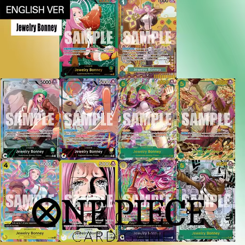 Diy One Piece Card English Jewelry Bonney Series Op12-118 Op07-019 St02-007 P-113 Op07-019 Eb04-001 