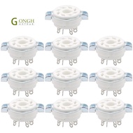 10PCS Chassis Mount 8 Pin K8A Octal Ceramic Tube Sockets for KT88 KT66 6SN7 5AR4 GZ34 5881 6V6 5U4G 