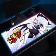 High School DxD Mouse Pad Anime Gaming Mouse Pad LED Table Pads Backlit Rubber Desktop XXL RGB Desk 