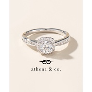Athena & Co. 18k White Gold Plated Nadia Ring