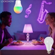 LOOKSHOW 9/12/15W E27 RGB LED Light Bulb 220V with Remote Control 24 Control Color Changing Multicol