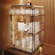 Acrylic Desktop Storage Box, Cup Rack Storage , Kitchen Cup and Tea Set Box Shelf, Cosmetics Storage