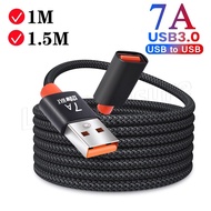 1/1.5m USB 3.0 Extension Cable Female To Male Extender Cord 6A 7A High-Speed Transmission Data Cable