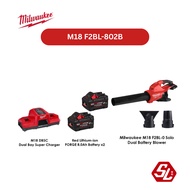 Milawukee M18 FUEL Dual Battery Blower w/ Add on M18 FORGE 8.0Ah Dual Battery Pack