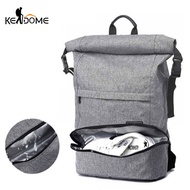 Men Anti-theft Travel Backpack Sports Gym Bag Independent Shoes Storage Dry Wet Waterproof Fitness Bag Laptop Rucksack XA905WD