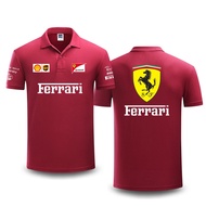 2025 New F1 Racing Suit + Ferrari Team F1 POLO Shirt + Men&Women Summer Short Sleeve T-Shirt
