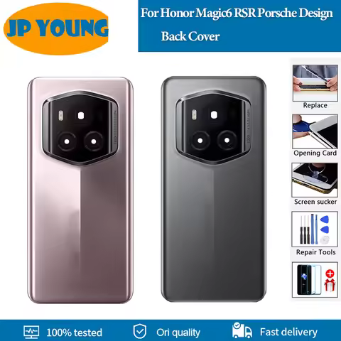 AAA+ Quality Back Cover For Honor Magic6 RSR Porsche Design Back Battery Cover Housing Door Rear Cas