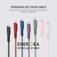 ENERGEA Flow USB type C to Lightning Cable 1.5m with Magnetic Cable Tie