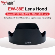 Camera Lens Hood EW-88E Light Shadow Hood for Canon EOS RF 24-70 f/2.8 RF 24-105mm F/2.8 Lens Cap Pl