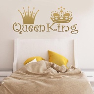 Stiker Dinding Kamar Tidur Anak Removable Queen King Wall Sticker Self Adhesive Watercolo For Home D