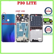 Full Housing For Huawei P30 Lite Nova 4E LCD Middle Frame Front Bezel Housing Battery Back Cover Plate Chassis 24MP 4GB 48MP 6GB