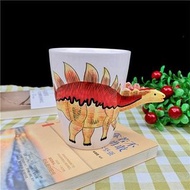 恐龍個性陶瓷手繪劍龍水杯咖啡杯