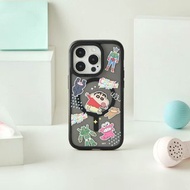 蠟筆小新玩具集合貼紙極光霧透MagSafe iPhone手機殼