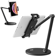 Tablet Stand,Tightness Adjustable 360°Rotatable Multi-Angle Eye-Level Aluminum Solid Long Arm Tablet