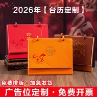 D8QD Desk Calendar 2026 Simple Cross Business Notes Desktop Decorations Year of the Horse Advertisin