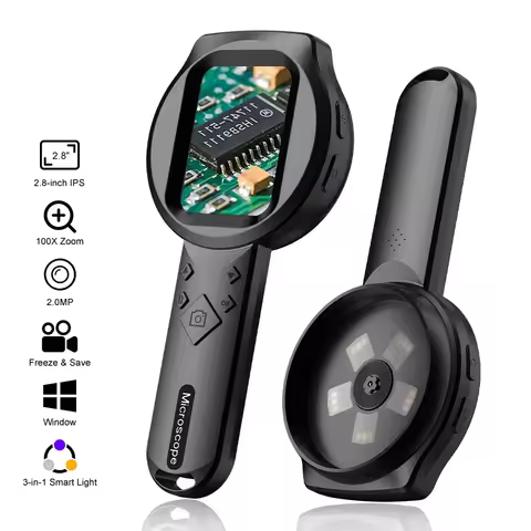 Digital Magnifier 2.8 Inch IPS Screen Electronic Magnifier 100X magnification 2MP Video Microscope W