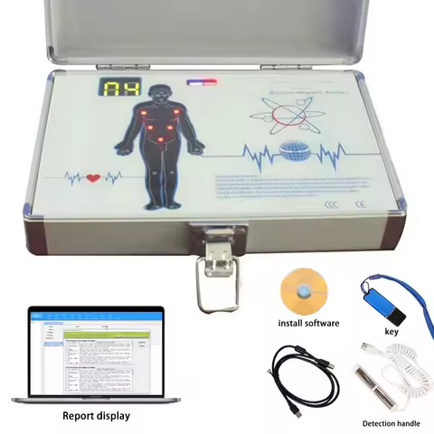 New Version AES02 Quantum Analyzer With Checking Reports Quantum Magnetic Resonance Body Analyzer He
