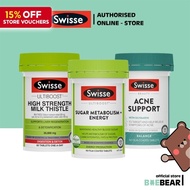 Swisse Dual Detox / Skin Detox | Sugar Metabolism+ / Acne Support / Milk Thistle/ Fibre Cleanse [BB]