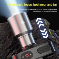 LED Super Bright Head lamp Laser Light Core 3 Mode Telescopic Zoom Headlight Lampu kepala