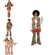 Ice 70s Silk Women's Hippie Costume Set Feel Comfortable And Fabulous Look