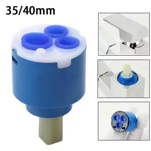 35/40mm Ceramic Disc Cartridge Mixer Faucet Thermostatic Cartridge Faucet Disc Valve PP Plastic Cera