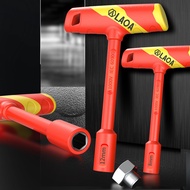 LAOA VDE T-shape Socket Wrench CR-V 4-14mm Hex Key 58HRC Insulated Hexagon Screwdriver Socket