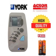York/Acson Air Conditioner Remote Control York / Acson空调遥控器