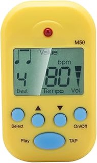 Mini Digital Metronome, 30 to 280 BPM LCD Digital M50 Metronome, Portable Clip On Beat Tempo Metrono