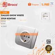 GALLEO WHITE PLUGBroco Extension Plug Socket Plug Extension Socket Extension