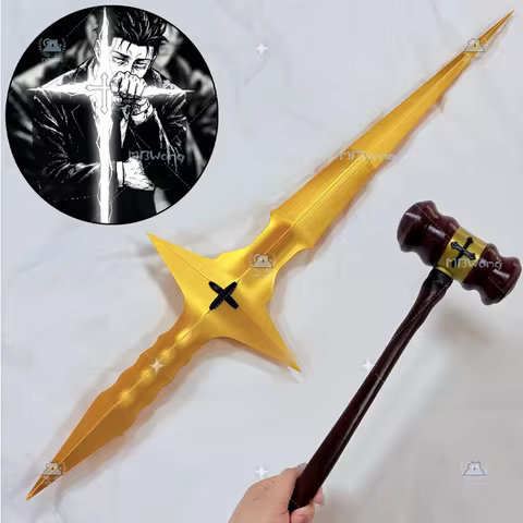 Anime Hiromi Higuruma Cosplay Prop PVC Long 70cm Higuruma Hiromi Judge's Hammer Executioner's Gavel 