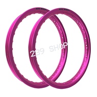 วงล้อ ล้อ17 ล้อโลขอบ17 SUPER DRAG RIM 1.40-17 สีชมพู รุ่น STREET ทรง DID ขอบเรียบ 1 คู่ 2 วง วงล้อ โ
