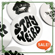 GRIZLY PATCH SHOP Button pin |44 mm Pin Button Aesthetic | BAG Pin | Bags Pin | Texs Series Pin Tudu