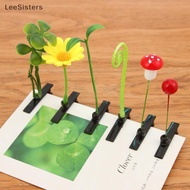 LeeSisters 5Pcs Cute Grass Hair Clip Funny Bean Sprout Spring Clip Cute Cherry Head Mushroom Hair Ac