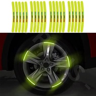 20Pcs BMW Car Tyre Rim Wheel Reflective Sticker Luminous Safety Warning Decoration For BMW F40 G30 G