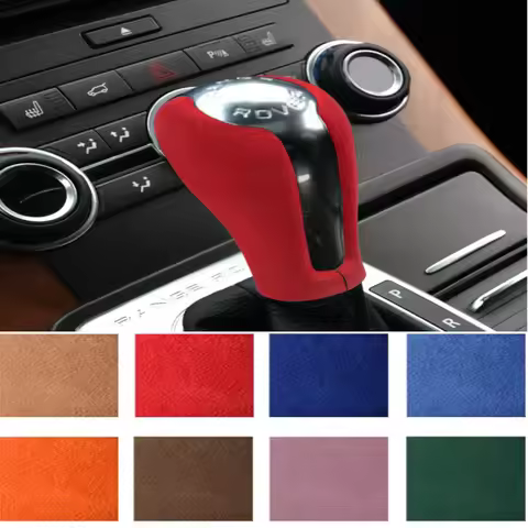 Car gear shift decoration,Suitable for R ange Rover Sport 05 to 13 years, suede gear lever housing, 