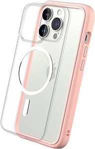 RHINOSHIELD Modular Case Compatible with MagSafe for [iPhone 13 Pro Max] | Mod NX - Superior Magnetic Pull Force, Customizable Heavy Duty Protective Cover 3.5M / 11ft Drop Protection - Blush Pink