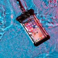 [JUKI]Rockbros โทรศัพท์มือถือกระเป๋ากันน้ำดำน้ำฝาครอบหน้าจอสัมผัส Drifting ว่ายน้ำ TransparentBest