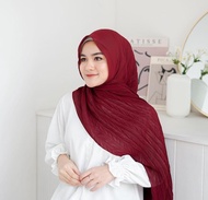 JILBAB PASMINA PLISKET PADI ZIGZAG 175X75 CM BAHAN DIAMOND PLEATED PADI HIJAB ZAFRON ZIGZAG KERUDUNG