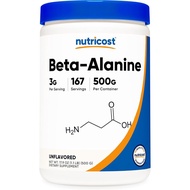 Nutricost Beta Alanine Powder 500 Grams (1.1lbs) - Pure Beta Alanine, Gluten Free & Non-GMO 4U14