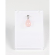 Rose QTZ silver pendant AAA PEAR 13mm x 18mm
