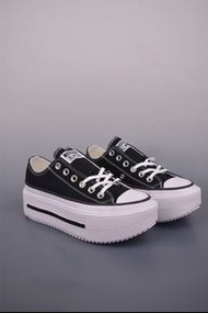 Converse All Star Lift PLATFORM Double Stack 匡威新款厚底增高休閒帆布鞋 黑白/奶茶色 35-46碼