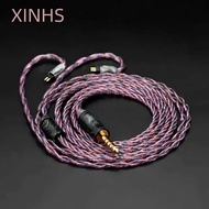 XINHS-21 4-core OCC HiFi Earphone Upgrade Cable 2.5/3.5/4.4 mm Plug Suitable For MMCX/TFZ/QDC/KZ-QD