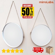 Aesthetic Round Wall Mirror | Aesthetic Makeup Mirror | Make up mirror | BATHROOM MIRROR